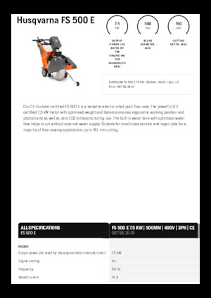 Fugenschneider Husqvarna FS 500 E