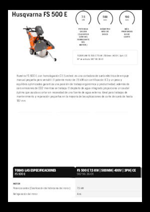 Fugenschneider Husqvarna FS 500 E