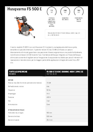 Fugenschneider Husqvarna FS 500 E