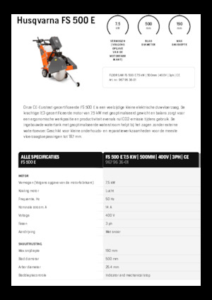 Fugenschneider Husqvarna FS 500 E