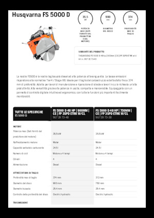 Fugenschneider Husqvarna FS 5000 D