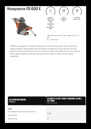 Fugenschneider Husqvarna FS 600 E