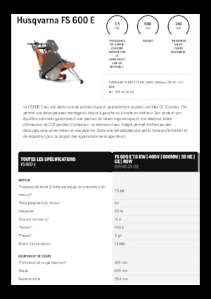 Fugenschneider Husqvarna FS 600 E