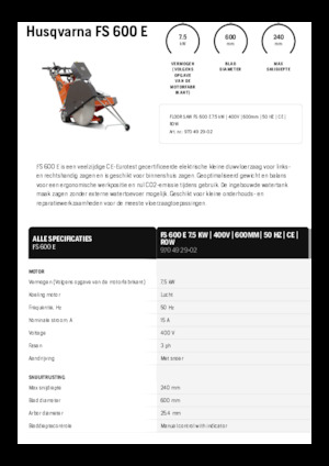 Fugenschneider Husqvarna FS 600 E