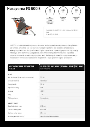 Fugenschneider Husqvarna FS 600 E