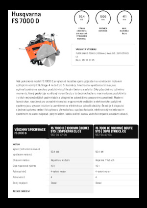Fugenschneider Husqvarna FS 7000 D