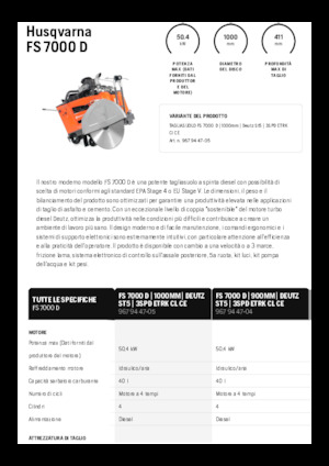 Fugenschneider Husqvarna FS 7000 D
