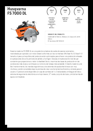 Fugenschneider Husqvarna FS 7000 DL