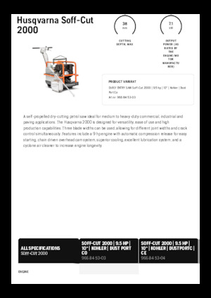 Fugenschneider Husqvarna Soff-Cut® 2000