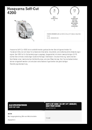 Fugenschneider Husqvarna Soff-Cut® 4200