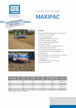 Packer Tigges MaxiPac 740