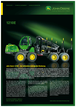 Tragschlepper John Deere 1210 E