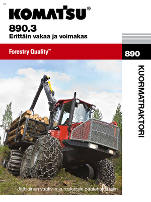 Tragschlepper Komatsu 890.3
