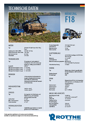 Tragschlepper Rottne F 18