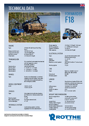 Tragschlepper Rottne F 18