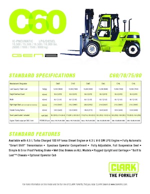 Frontstapler Diesel Clark C 80 D