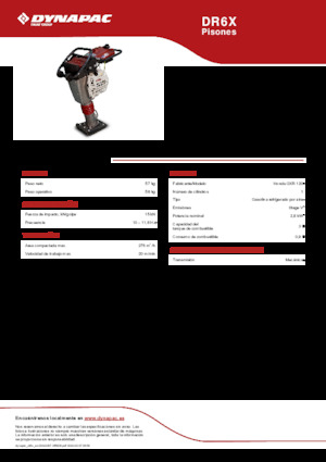 Stampfer, Benzin und Diesel Dynapac DR6X 