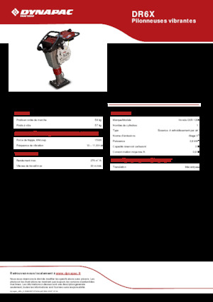 Stampfer, Benzin und Diesel Dynapac DR6X 