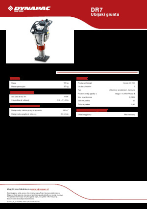 Stampfer, Benzin und Diesel Dynapac DR7