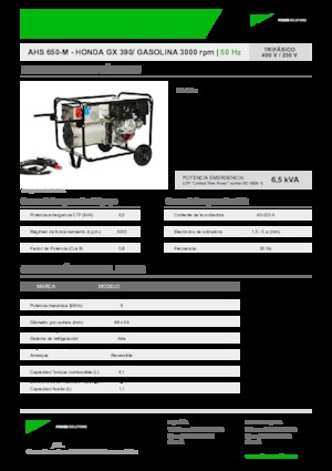Stromerzeuger, Benzin INMESOL AHS 650-M