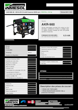 Stromerzeuger, Benzin INMESOL AKR-900-M