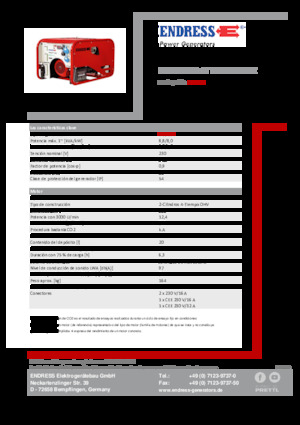 Stromerzeuger, Benzin Endress ESE 1006 HG-GT ES ISO Duplex