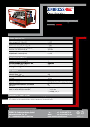Stromerzeuger, Benzin Endress ESE 1006 SDHS-DC ES / 30-300 A