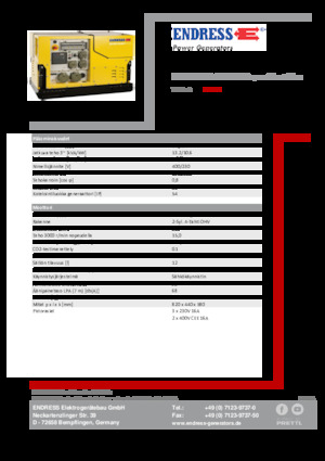 Stromerzeuger, Benzin Endress ESE 1308 DBG ES DIN Super Silent Plus