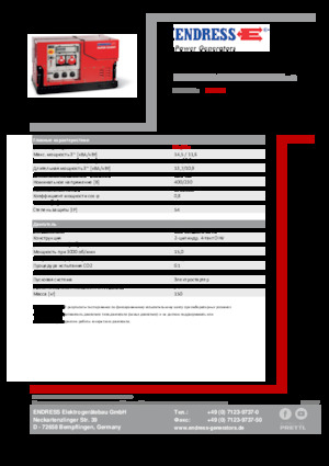 Stromerzeuger, Benzin Endress ESE 1408 DBG ES ISO Duplex Silent