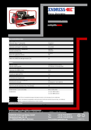 Stromerzeuger, Benzin Endress ESE 1506 DHS-GT ES 