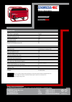 Stromerzeuger, Benzin Endress ESE 406 HS-GT