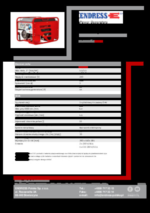 Stromerzeuger, Benzin Endress ESE 506 HG-GT ES ISO Duplex