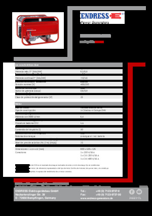 Stromerzeuger, Benzin Endress ESE 606 DHS-GT ES