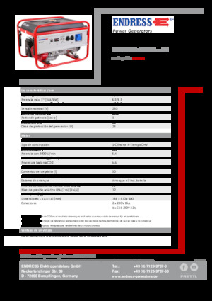 Stromerzeuger, Benzin Endress ESE 606 HS-GT ES