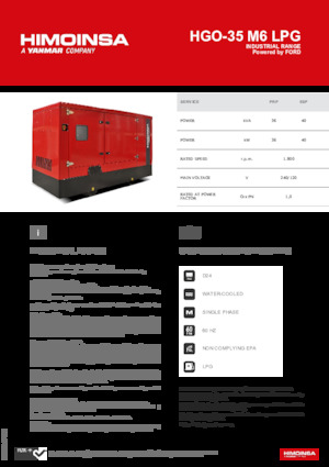 Stromerzeuger, Benzin HIMOINSA HGO-35 M6 LPG