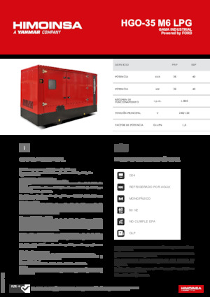 Stromerzeuger, Benzin HIMOINSA HGO-35 M6 LPG