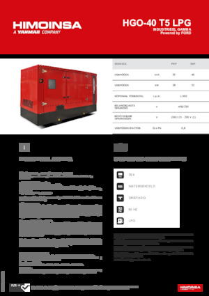 Stromerzeuger, Benzin HIMOINSA HGO-40 T5 LPG