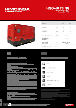Stromerzeuger, Benzin HIMOINSA HGO-40 T6 NG