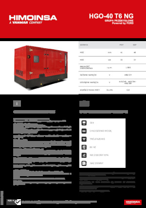 Stromerzeuger, Benzin HIMOINSA HGO-40 T6 NG