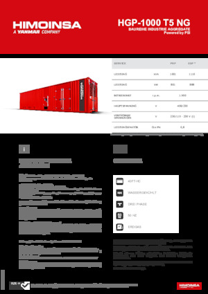 Stromerzeuger, Benzin HIMOINSA HGP-1000 T5 NG