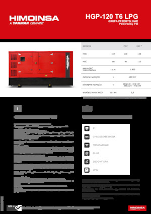 Stromerzeuger, Benzin HIMOINSA HGP-120 T6 LPG