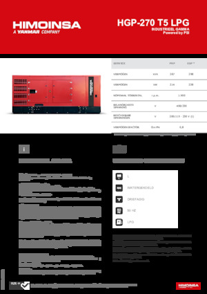 Stromerzeuger, Benzin HIMOINSA HGP-270 T5 LPG