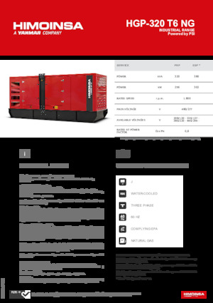 Stromerzeuger, Benzin HIMOINSA HGP-320 T6 NG