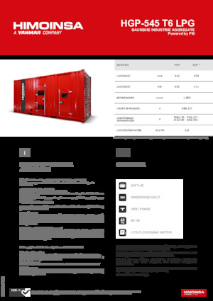 Stromerzeuger, Benzin HIMOINSA HGP-545 T6 LPG