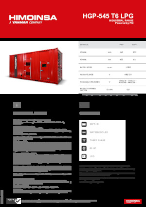 Stromerzeuger, Benzin HIMOINSA HGP-545 T6 LPG