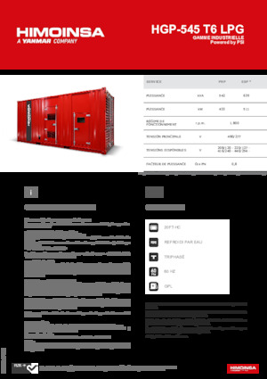 Stromerzeuger, Benzin HIMOINSA HGP-545 T6 LPG