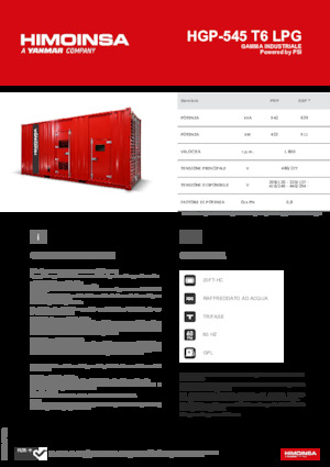Stromerzeuger, Benzin HIMOINSA HGP-545 T6 LPG