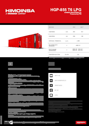 Stromerzeuger, Benzin HIMOINSA HGP-855 T6 LPG