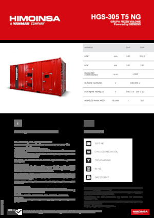 Stromerzeuger, Benzin HIMOINSA HGS-305 T5 NG