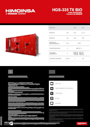 Stromerzeuger, Benzin HIMOINSA HGS-335 T6 BIO